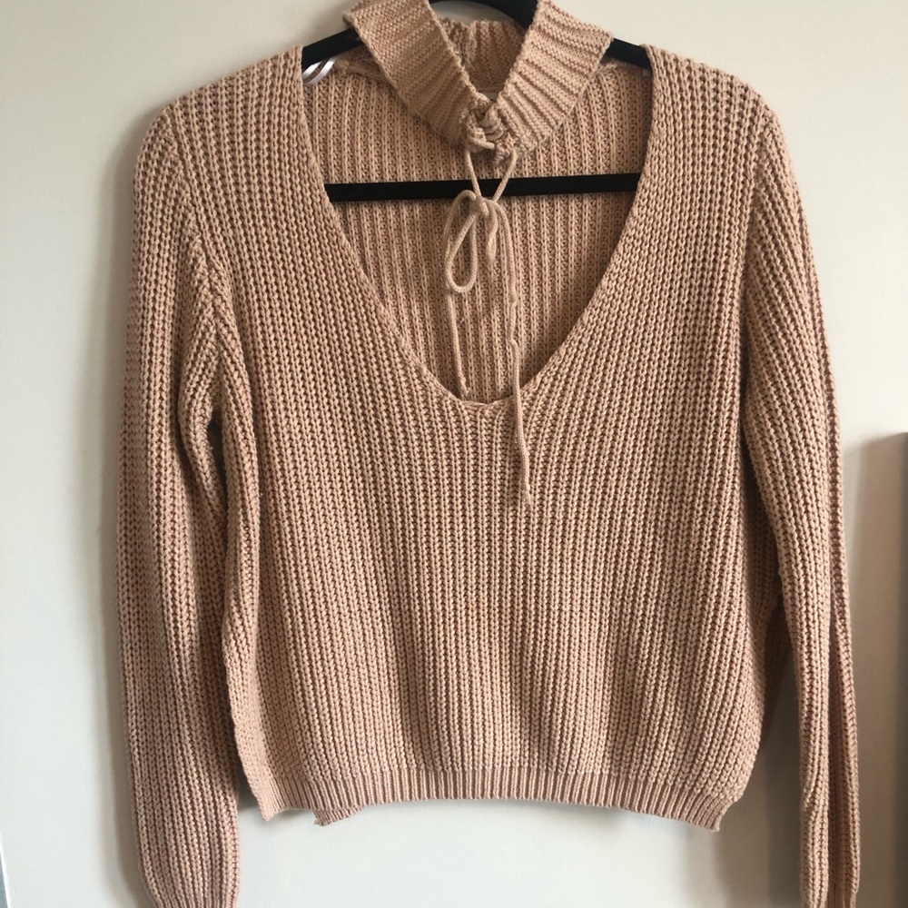 Showpo Deep V Sweater